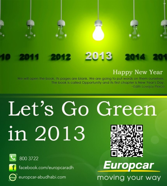 Lets go green in 2013