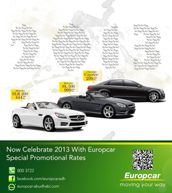 Celebrate 2013 with Europcar