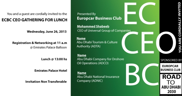 Europcar Abu Dhabi Business Club 